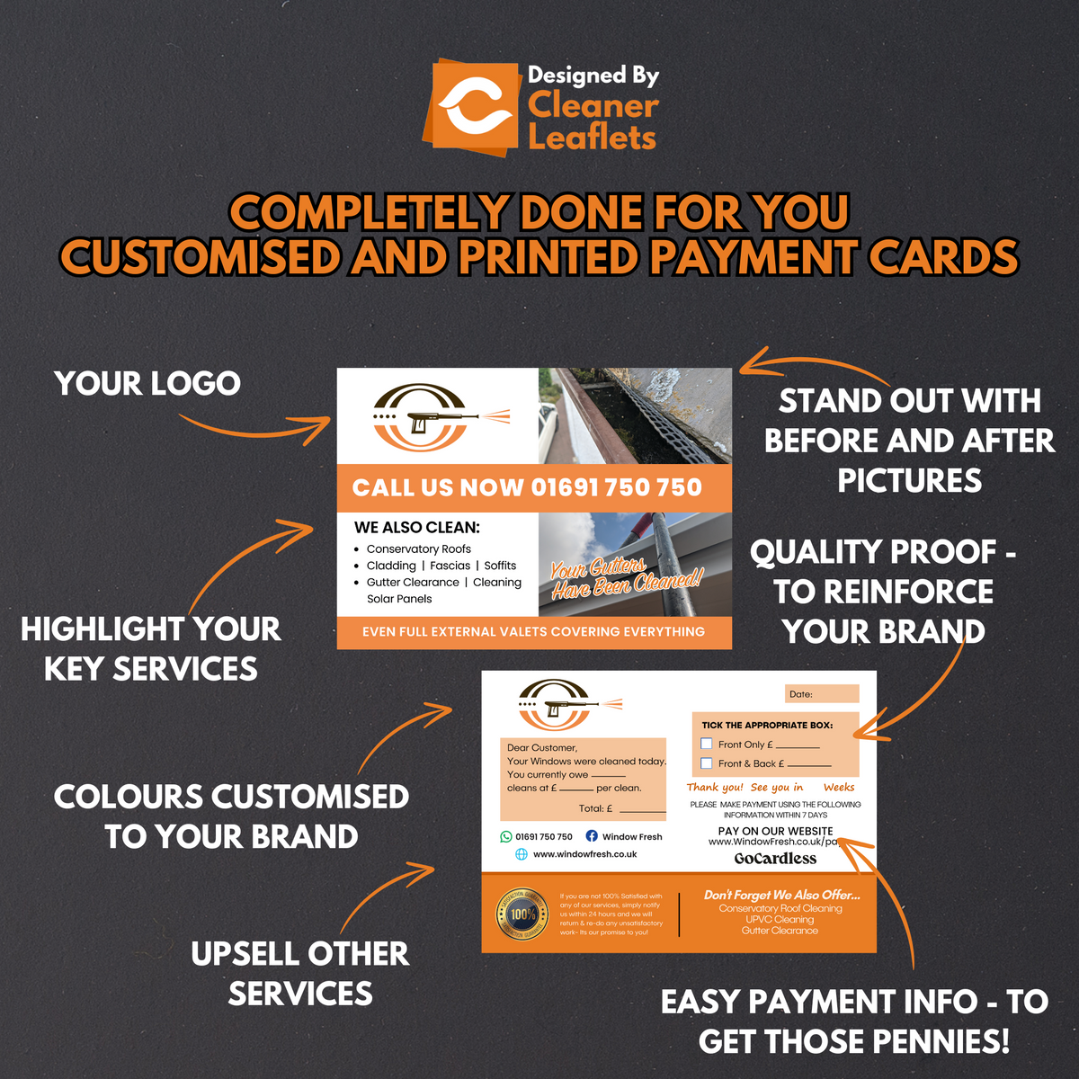 Payment Card - Design and Print for Me – Cleaner Leaflets