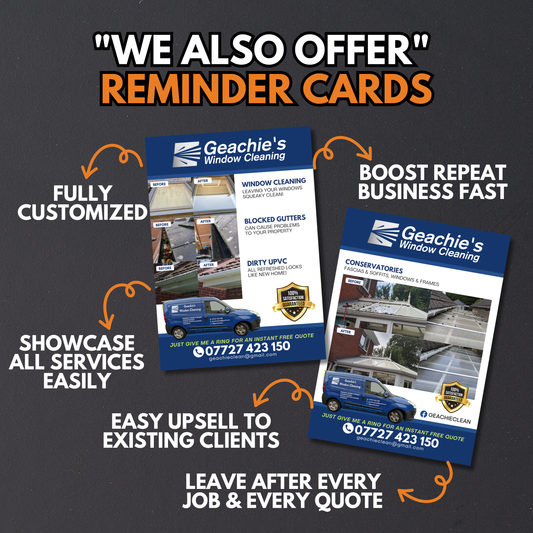 "We Also Offer" - Reminder Cards  - Design and Print for Me